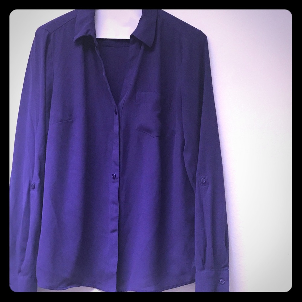 The Limited Ashton button down shirt in purple